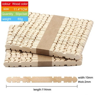 500 Piece Craft County Flat Natural Wood JUMBO Craft Popsicle Sticks 5 7/8  Inch