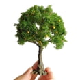 thumbnail image 1 of Lksixu Model Trees, 3.2" Miniature Trees with Adhesive Base, Diorama Supplies Fake Plants Train Scenery Architecture Tree Artificial Fruit Tree for DIY Crafts, Building Model, Micro Landscape, 1 of 6