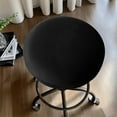 thumbnail image 1 of Lksixu Round Stool Cover, Waterproof Solid Color Bar Stool Covers Dia.10-14"/25-35cm with Elastic Bands, Stretchy Anti-Slip Round Seat Cushion Cover Wrinkle Resistant Washable Circle Chair Protector, 1 of 6
