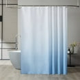 thumbnail image 1 of Lksixu Shower Curtain Set for Bathroom, 35"x71" Gradual Color Fabric Shower Curtain with Hooks, Waterproof Quick-Drying Modern Shower Curtain Blue Ombre Shower Curtain Bathroom Decor for Bathrubs Spa, 1 of 8