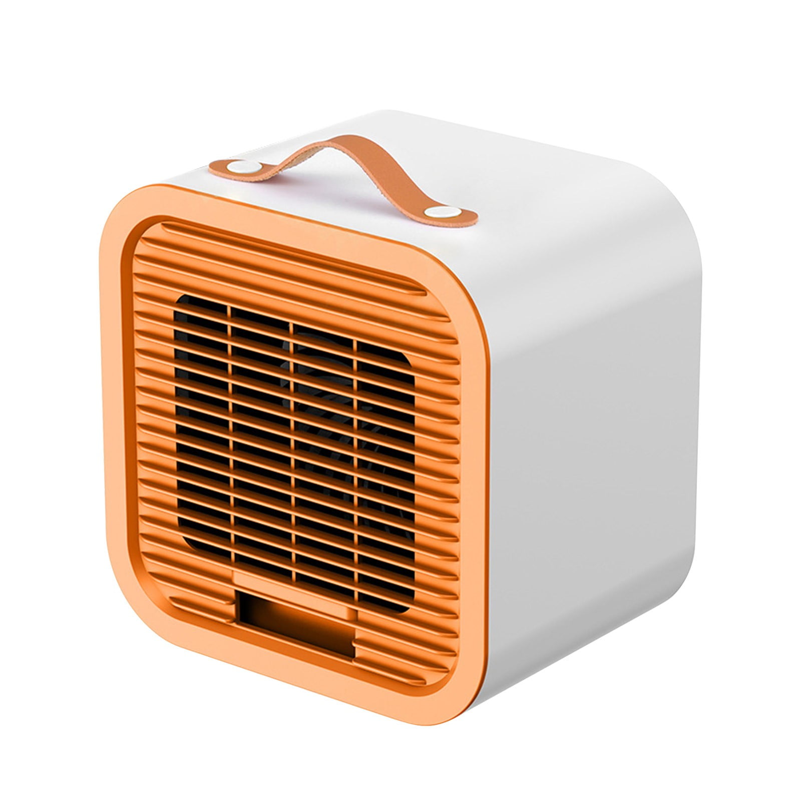 Lksixu Small Air Conditioner Fan, Portable Air Cooler with Ice Crystal Box, USB Rechargeable Personal Desk Fan with Handle, Low Noise 3 Wind Speed Strong Airflow Cooling Fan for Office Bedroom
