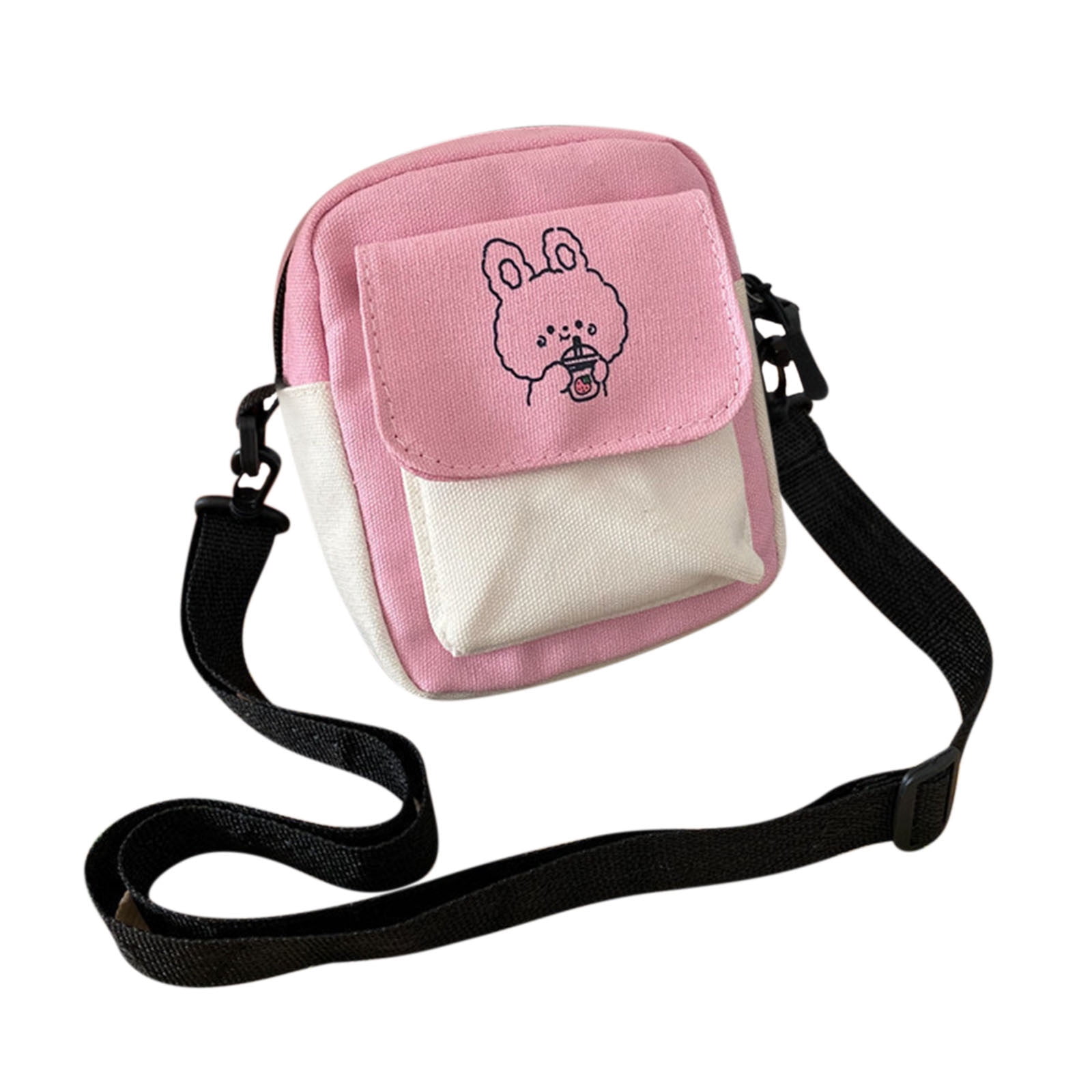 Lksixu Small Crossbody Bag for Women/Men, Matching Color Canvas ...