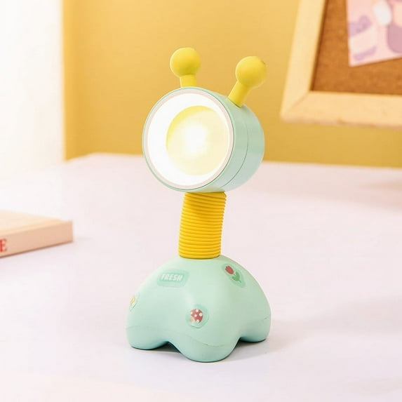 Lksixu Small LED Desk Lamp, Cute Deer Design Night Light with Extendable Flexible Gooseneck, Eye Protection Magnetic Reading Table Light Home Decor Animal Lamp Birthday Gift for Kids Students Bedroom