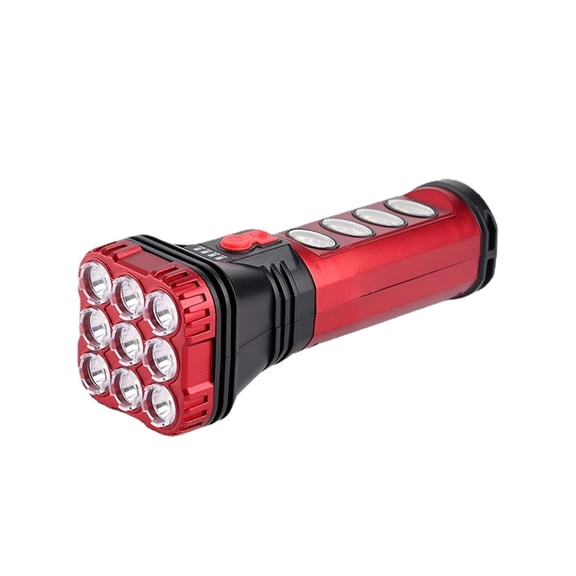 Lksixu Solar Power LED Flashlight, Super Bright High Powered Flash Light with COB Side Light, Solar/USB Charging Waterproof 5 Modes High Lumens Flashlights with Power Display for Camping Emergency