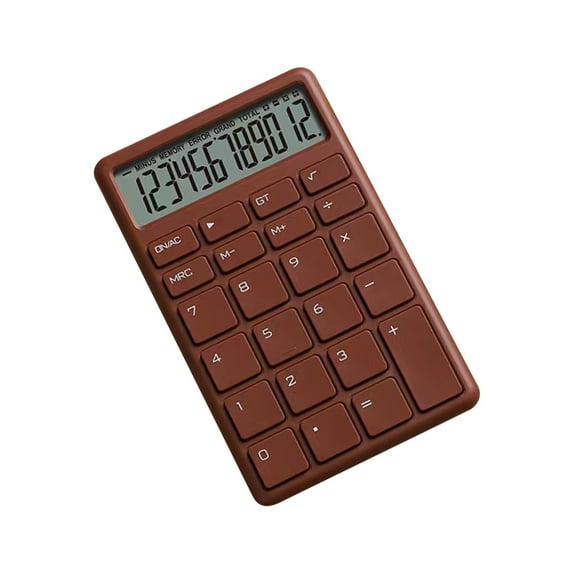 Lksixu Standard Function Calculator, 12 Digits Basic Office Calculator with Large LCD Display, Thin Lightwight Pocket Calculator Automatic Sleep Desktop Calculator for Students Business School