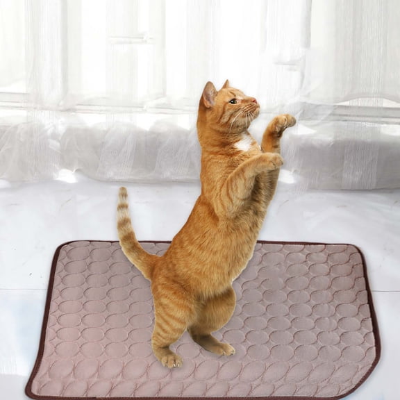 Lksixu Summer Cooling Mat for Dogs & Cats, 20.5"x24.4" Ice Silk Self-Cooling Sleeping Pad, Soft Breathable Non-Toxic Pets Cooling Cushion Portable and Washable Pet Cooling Blanket for Indoor Outdoor