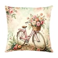 thumbnail image 1 of Lksixu Throw Pillow Covers, 18x18 Inch Peony Flowers Print Pillow Cases with Zipper, Soft and Breathable Velvet Pillowcases, Farmhouse Decorative Cushion Covers for Couch Sofa Bedroom & Living Room, 1 of 5