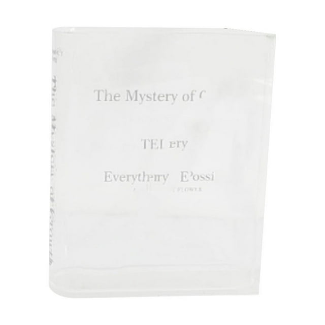 Lksixu Transparent Plexi Glass Ornaments For Decoration Acrylic Book