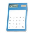 thumbnail image 1 of Lksixu Transparent Students Calculator, 8-Digit Standard Function Calculator with Large LCD Display, Solar Powered Ultra-Thin Pocket Calculator Creative Basic Desktop Calculator Gifts for Friends, 1 of 9