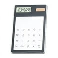 thumbnail image 1 of Lksixu Transparent Students Calculator, 8-Digit Standard Function Calculator with Large LCD Display, Solar Powered Ultra-Thin Pocket Calculator Creative Basic Desktop Calculator Gifts for Friends, 1 of 9