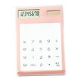thumbnail image 1 of Lksixu Transparent Students Calculator, 8-Digit Standard Function Calculator with Large LCD Display, Solar Powered Ultra-Thin Pocket Calculator Creative Basic Desktop Calculator Gifts for Friends, 1 of 9