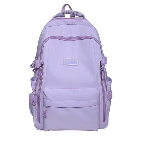 Lksixu Travel Backpack for Women Men, Large Capacity Laptop Backpack with Multiple Pockets & Ergonomic Shoulder Straps, Water Resistant Solid Color Schoolbag Lightweight Casual Daypack for College