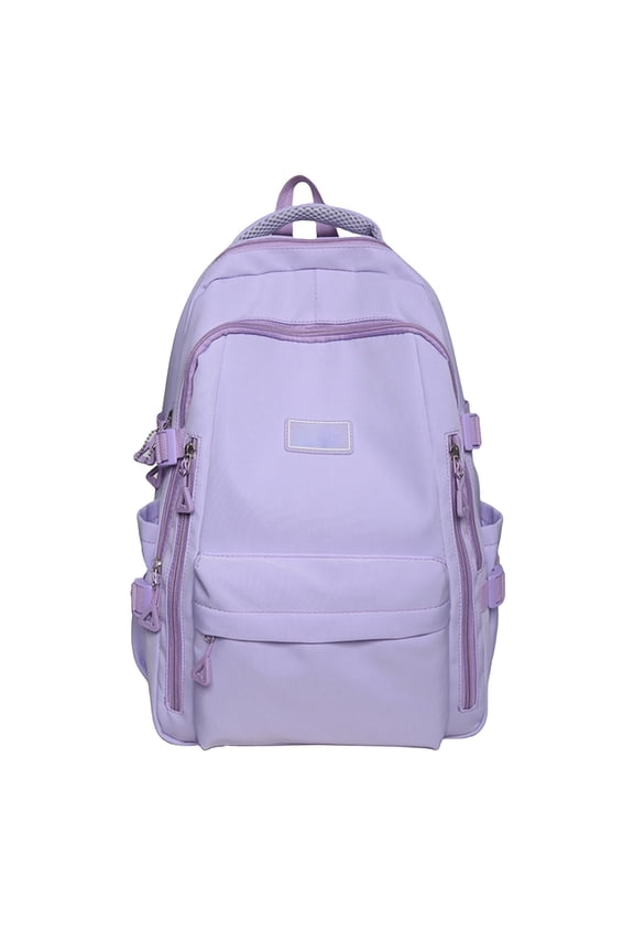 Travel Backpack for Women Men, Large Capacity Laptop Backpack with Multiple Pockets & Ergonomic Shoulder Straps, Water Resistant Solid Color Schoolbag Lightweight Casual Daypack for College