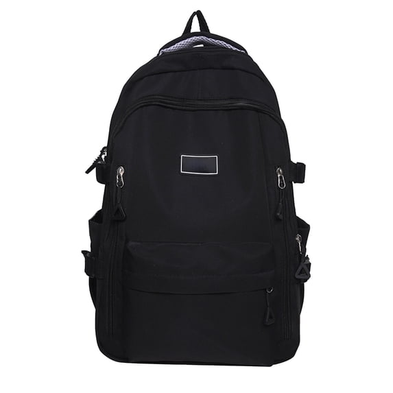 Lksixu Travel Backpack for Women Men, Large Capacity Laptop Backpack with Multiple Pockets & Ergonomic Shoulder Straps, Water Resistant Solid Color Schoolbag Lightweight Casual Daypack for College