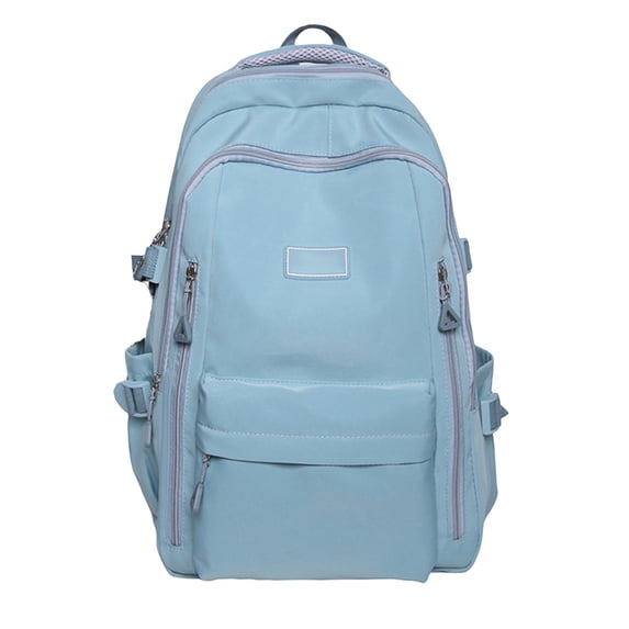 Lksixu Travel Backpack for Women Men, Large Capacity Laptop Backpack with Multiple Pockets & Ergonomic Shoulder Straps, Water Resistant Solid Color Schoolbag Lightweight Casual Daypack for College