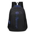 thumbnail image 1 of Lksixu Travel Laptop Backpack, Large Capacity Black Schoolbag with Ergonomic Shoulder Straps, Water-Resistant Lightweight Computer Bag, Multi-Pocket Casual Daypack for College Work Outdoor, 1 of 5