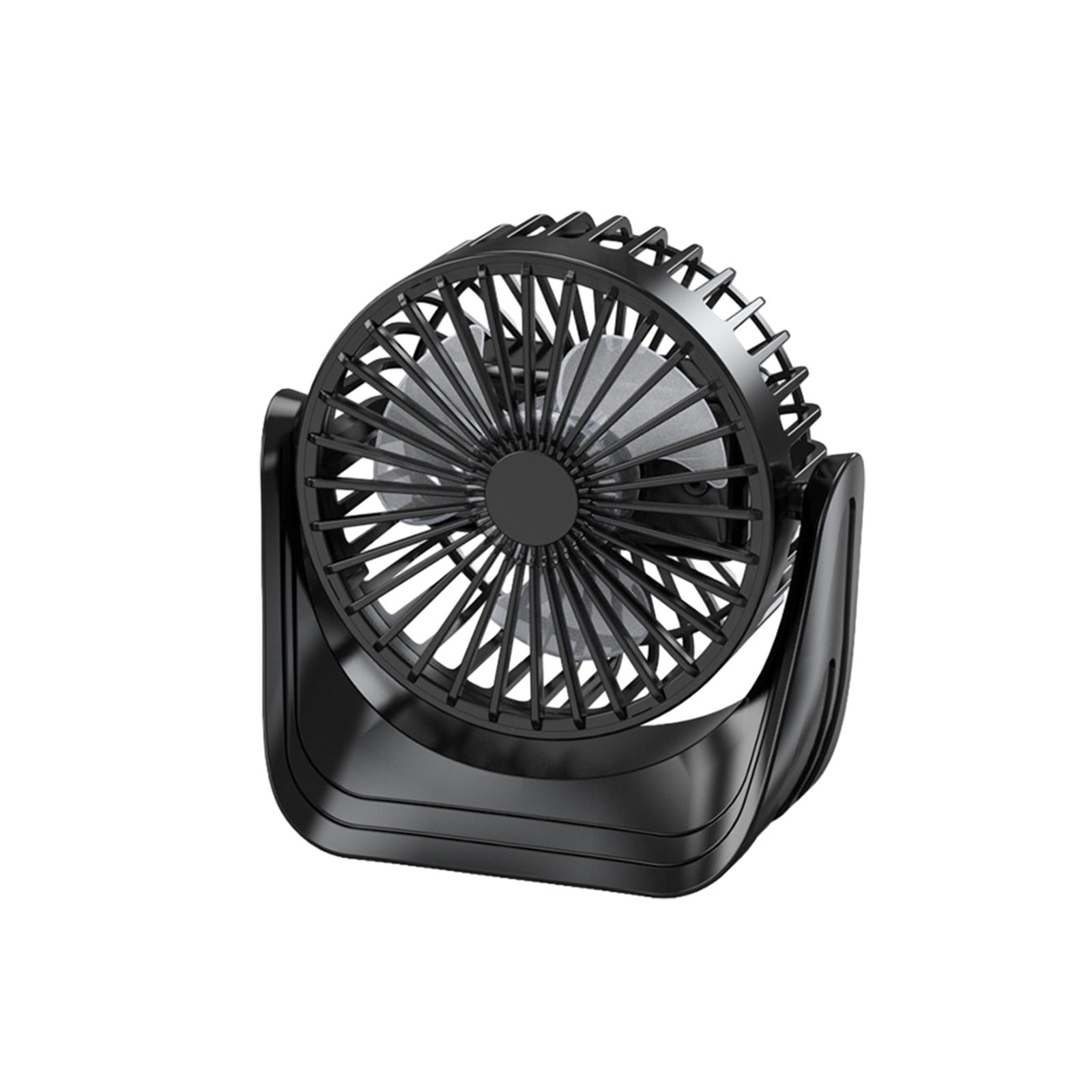 Lksixu USB Desk Fan, 360° Rotatable Air Circulator Fan with Base, USB ...