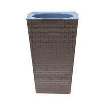 Lkwlpd Tall Square Tapered Planter Large Planters for Outdoor Plants Self Watering with Easy Drainage Durable Plastic Planter Gardening and Flower Pot for Patio Or Porch ﻿