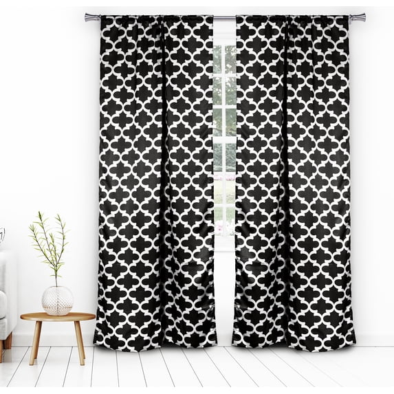 Lkyra Geometric Blackout Curtain Set