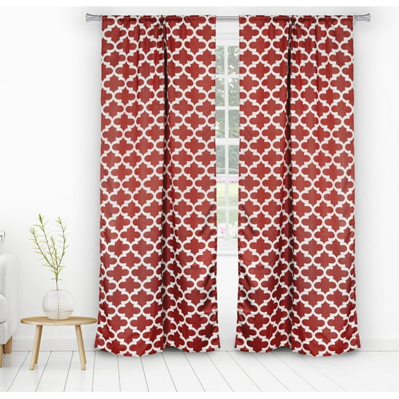 Lkyra Geometric Blackout Curtain Set