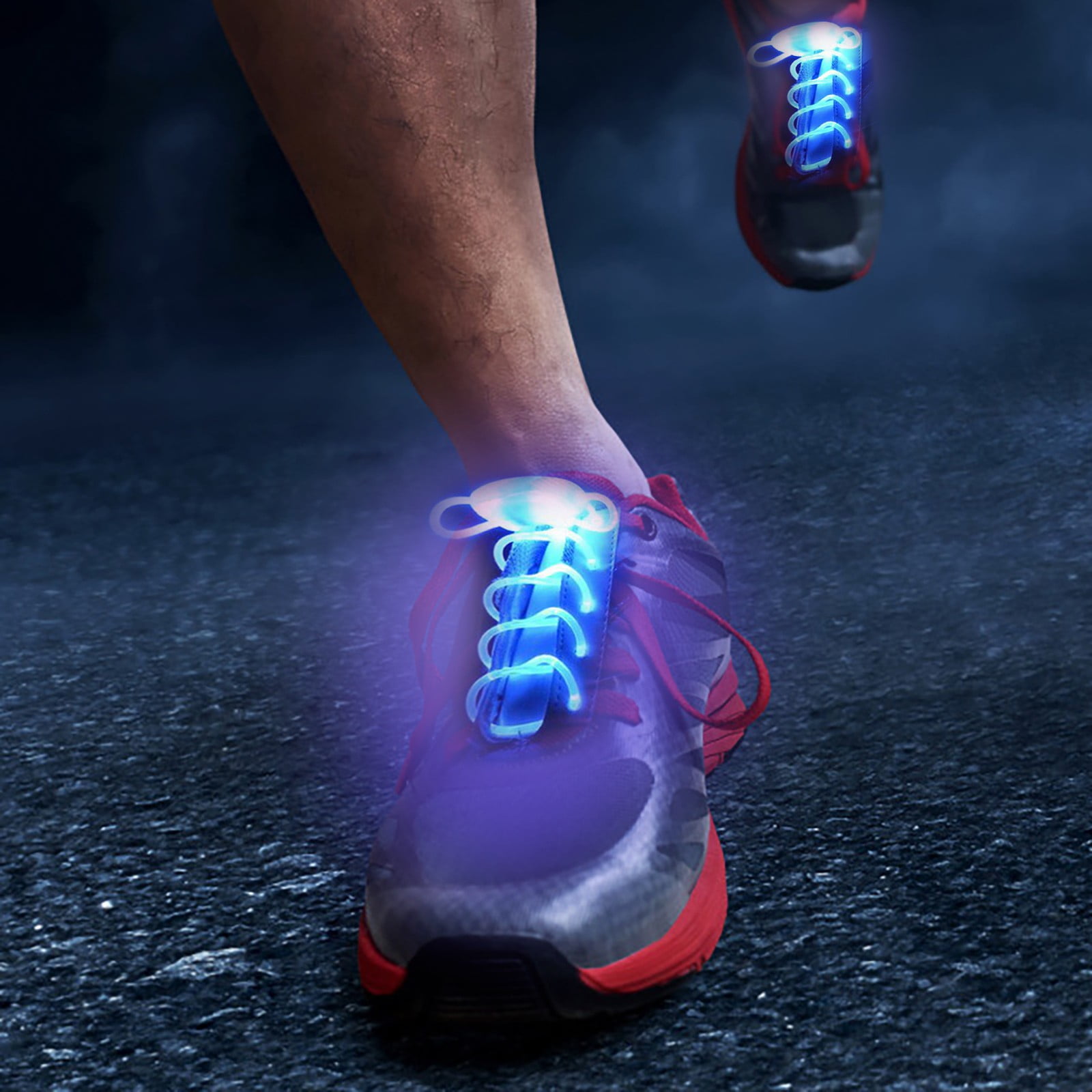 Lkzmdpt 1 Pairs Led Light Up Shoe Strings Sneaker Waterproof Plastic