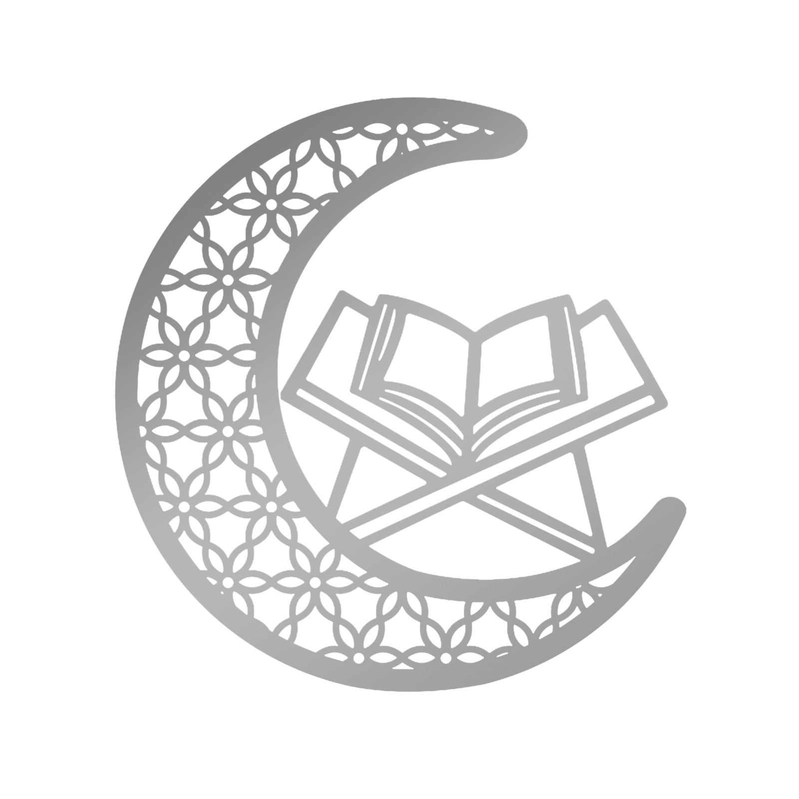 Lkzmdpt 1pc Muslim Islam Eid Mubarak Ramadan Mirror Stickers Decor Wall