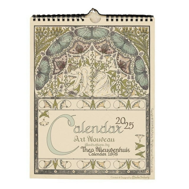 Lkzmdpt 2025 Art Nouveau Calendar Highly Artistic High End Calendar lkzmdpt-2025-art-nouveau-calendar-highly-artistic-high-end-calendar