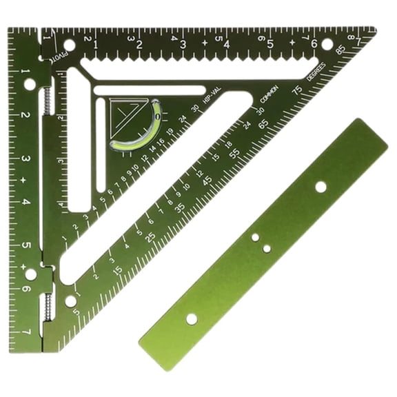 Lkzmdpt High Visibility Innovative Rafter Square Tool, Acrylic, 3.10" x 3.10" x 0.40"
