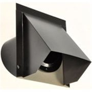 Ll Building Products WVA4B 4 inch Round Wall Vent, Black