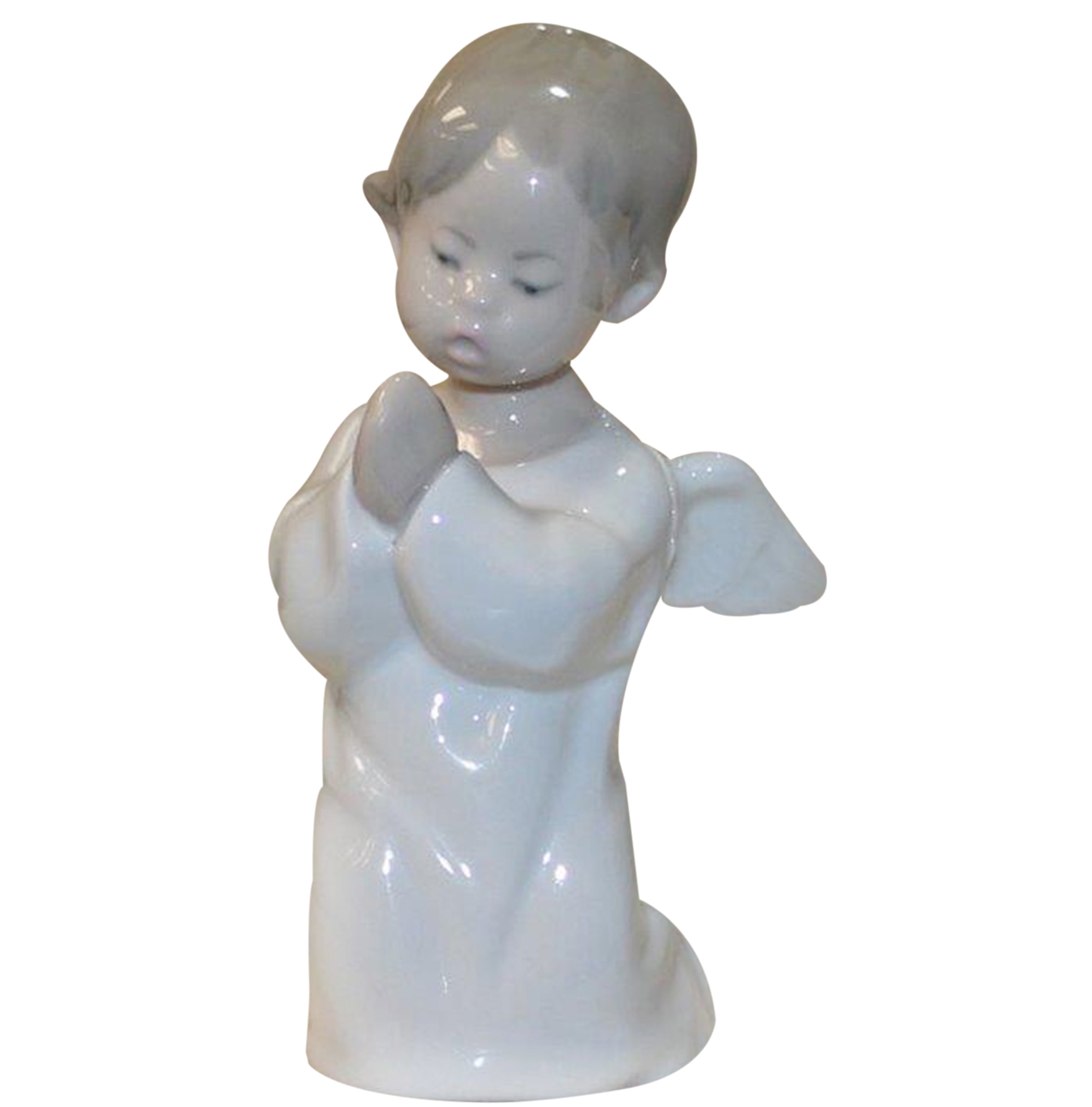Serene Angel Praying Porcelain Sculpture