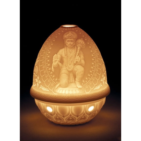 Lladro Hanuman Lithophane Votive Light