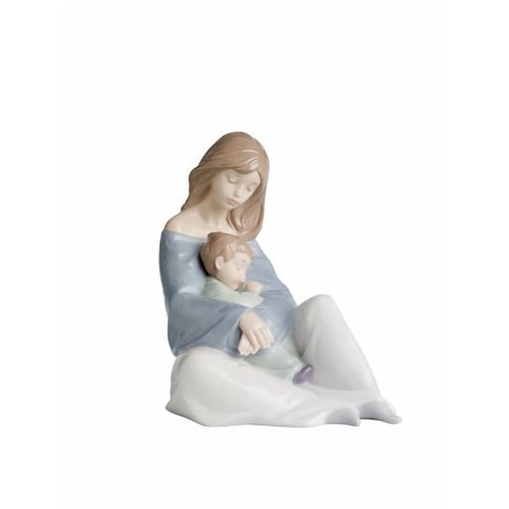 Lladro Nao Collectible Porcelain Figurine: The Greatest Bond - 7 1/4" Tall - Mother and Child