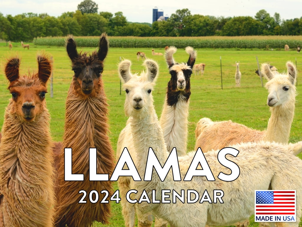 Llama 2024 Wall Calendar