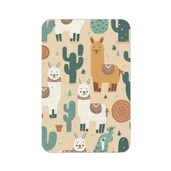 Llama Alpaca Cactus Cartoon Cute Acrylic Fridge Magnets Decorative Refrigerator Magnets for Kitchen Office Whiteboard Locker