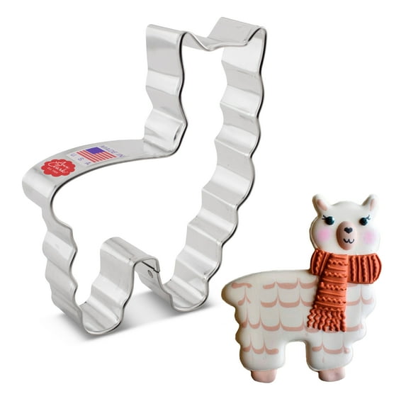 Llama Alpaca Cookie Cutter, 4" Made in USA by Ann Clark