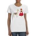 thumbnail image 1 of Llama And A Woman T-Shirt Women -SPIdeals Designs, Female 3X-Large, 1 of 4