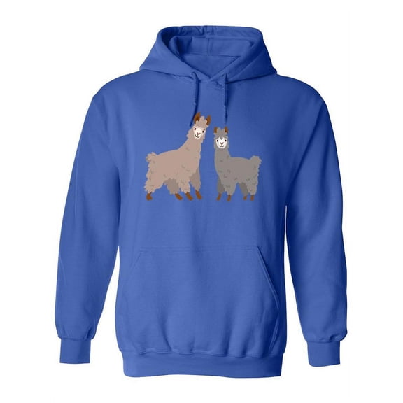 Llama And Alpaca Hoodie Women -SPIdeals Designs, Female Medium