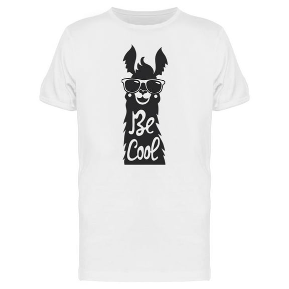 Llama Animal Be Cool T-Shirt Men -Image by Shutterstock, Male Small