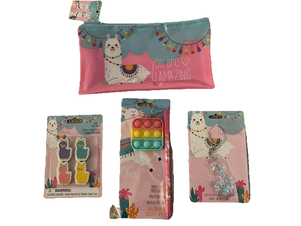Llama - Assorted Party Favors Or Easter Basket Gifts - Lot Of 4 Items