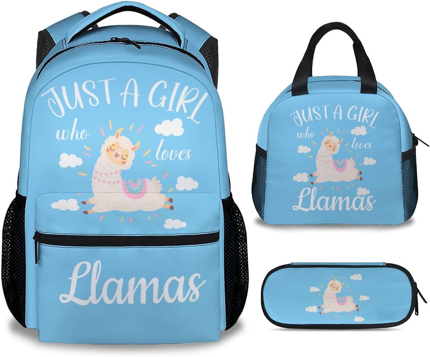 Llama backpack and lunchbox sales