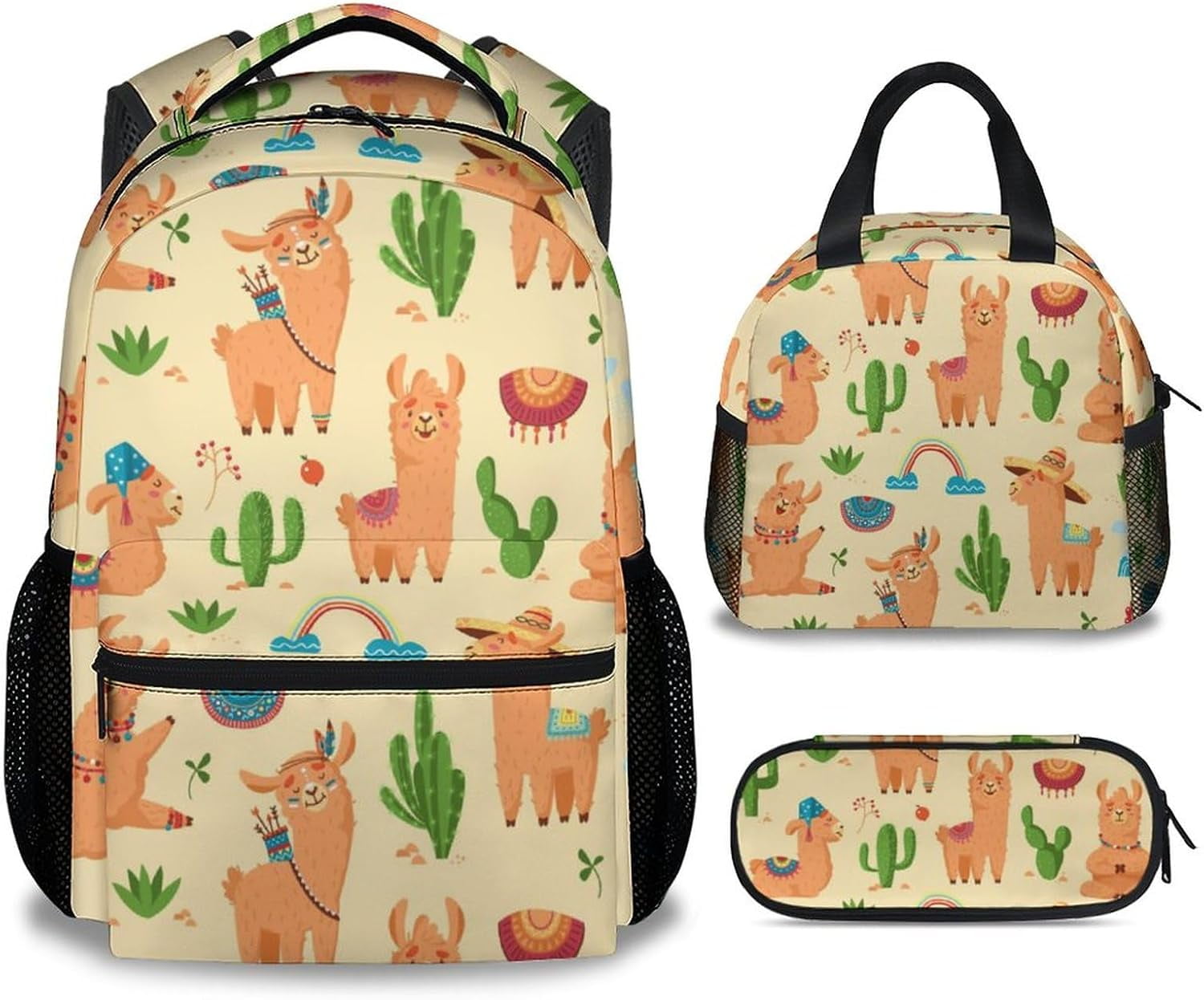 Llama backpack and lunchbox hotsell