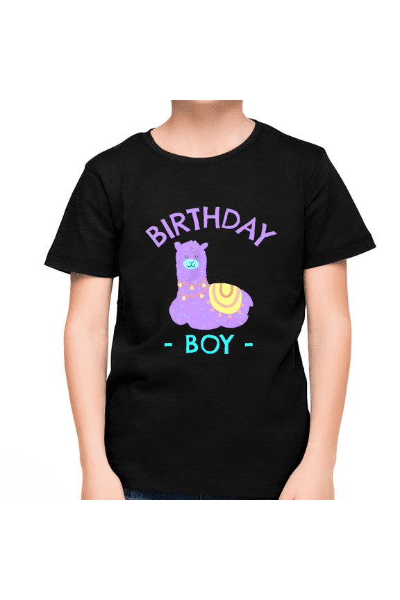 Llama Birthday Shirt Boy Cute Llama Birthday Boy Birthday Shirts Birthday Boy Gifts