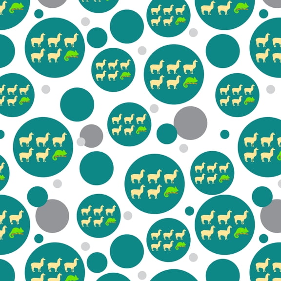 Llama Chameleon Funny Humor Premium Gift Wrap Wrapping Paper Roll