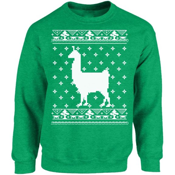 Llama Christmas Sweatshirt Men Women Sweater - S M L XL 2XL 3XL 4XL 5XL Xmas Graphic Tee - Xmas Crewneck for Her Him Holiday Gifts