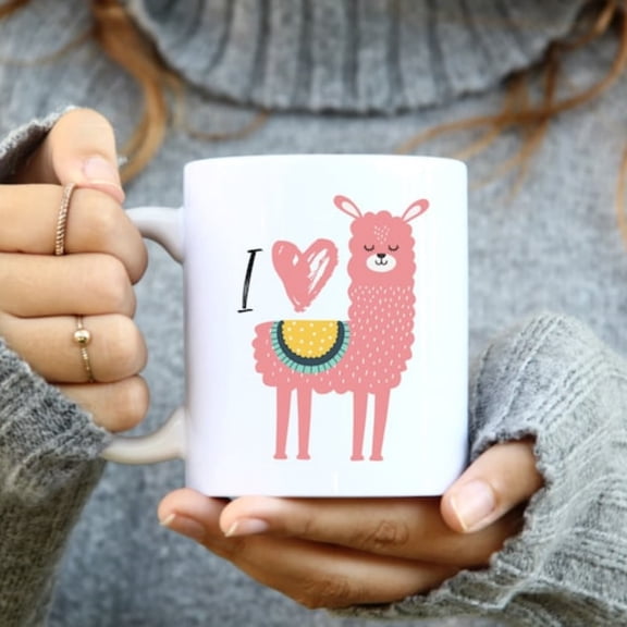 Llama Coffee Mug  Just A Girl Who Loves Llamas, Ceramic oz.