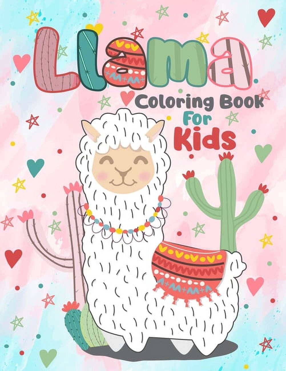 The Llama Thanksgiving Coloring Book for Kids: for Kids Ages 4-8 A