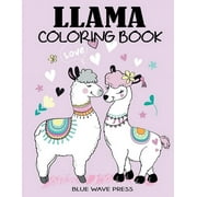Llama Coloring Book, Paperback