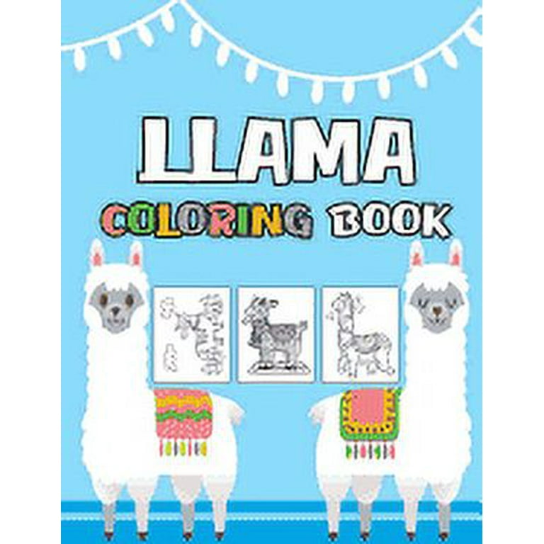 llamas & more coloring kit