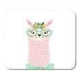 thumbnail image 1 of Llama Cute Lama Head White Pattern Cartoon Baby Face Summer Mousepad Mouse Pad Mouse Mat 9x10 inch, 1 of 3
