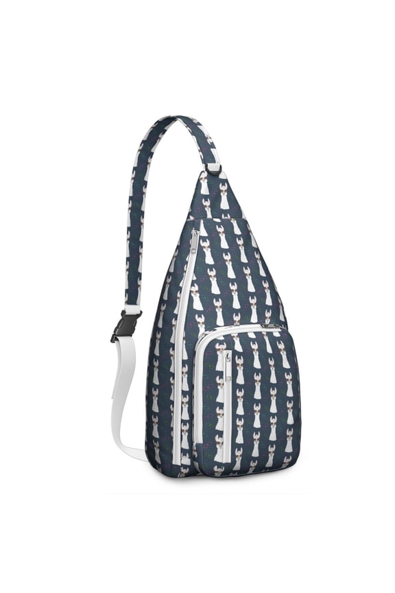 Llama Drawstring Backpack – Lightweight Boho Alpaca Daypack with Watercolor Desert & Cactus Print – Durable Travel & Hiking Bag for Women and Outdoor Enthusiasts